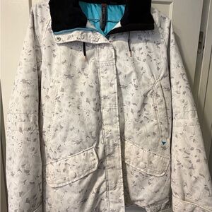 Women's White Obermeyer Isla Ski Jacket